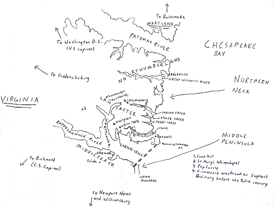 Northern Neck map